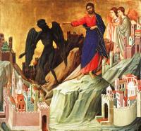 Buoninsegna, Duccio di - Temptation on the Mount